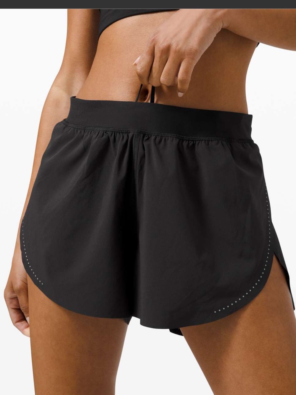 Lululemon Find Your Pace Short 3" Inseam, Black, Size 12 W7BG5S